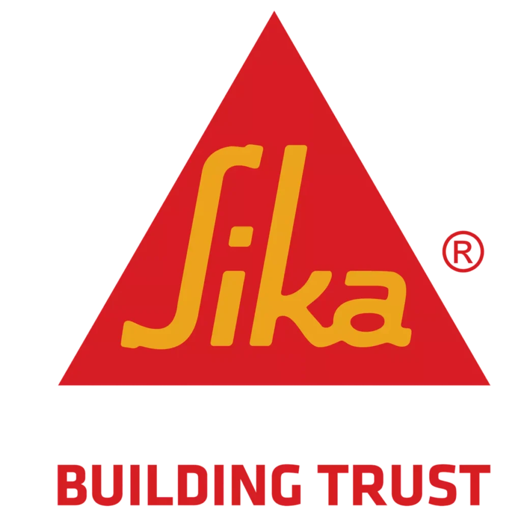 Sika Building Trust red triangular logo with yellow “Sika” lettering.