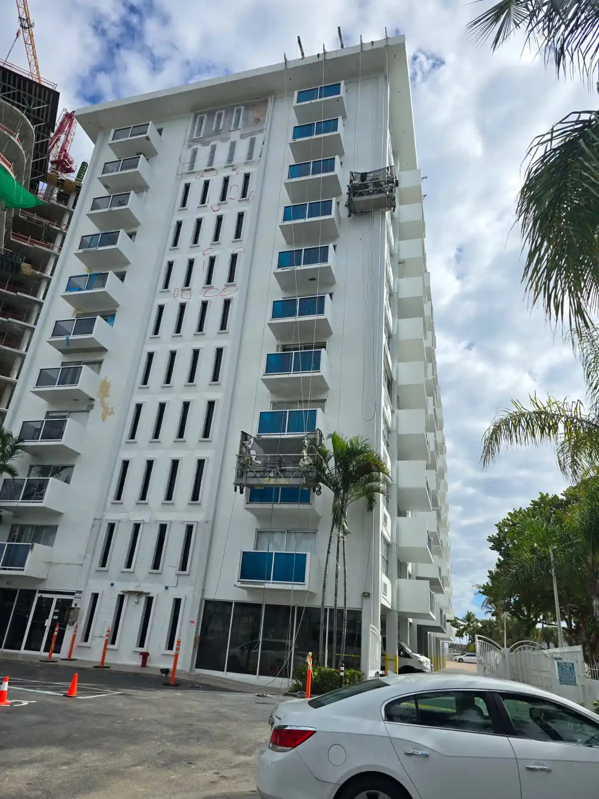 High-rise facade structural repairs