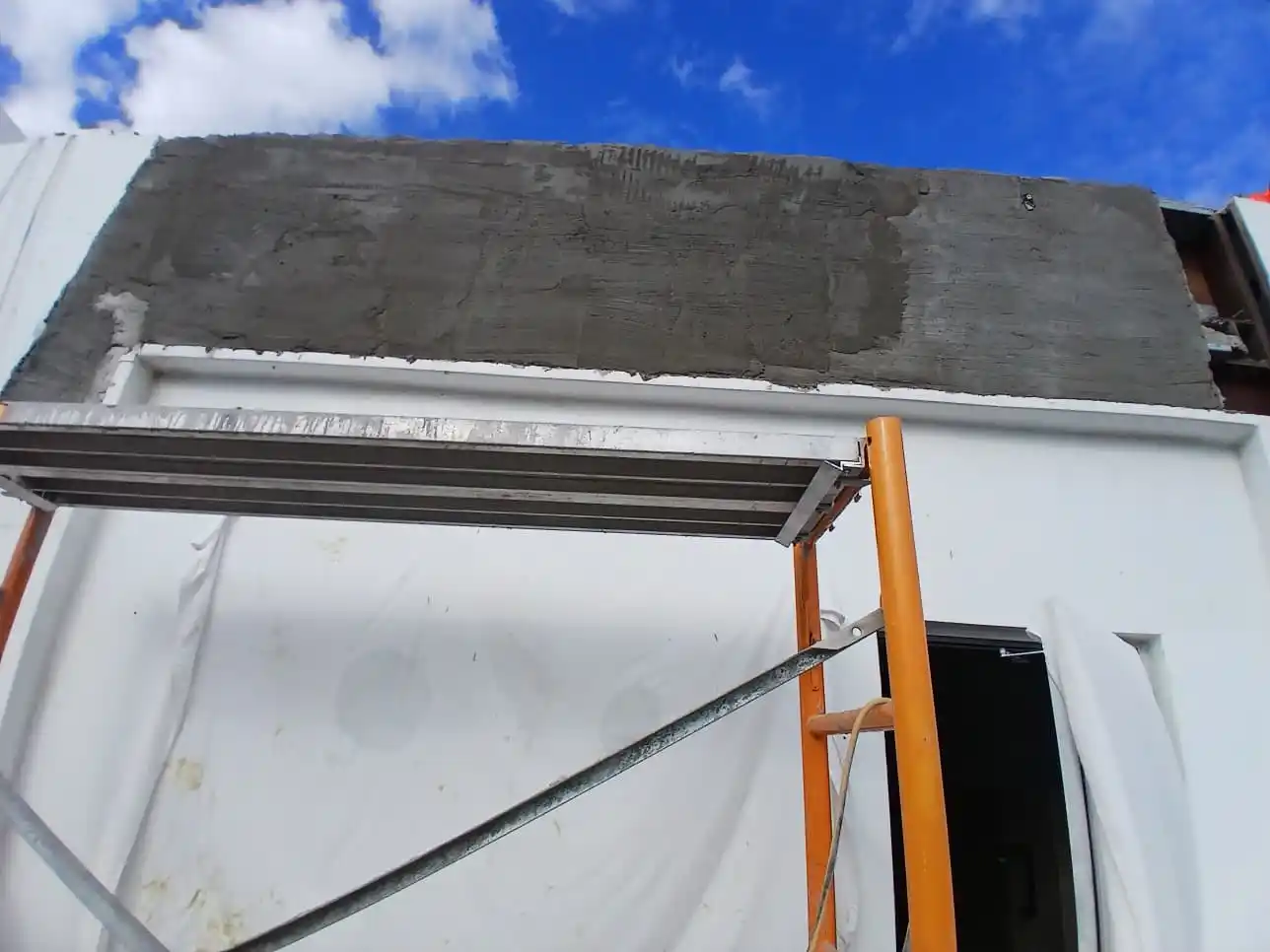Exterior facade repair